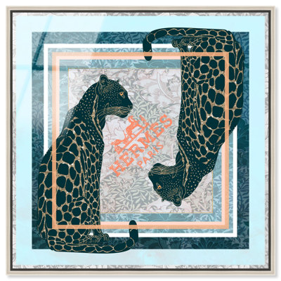 Dual Paris Cheetah Acrylic Painting Print