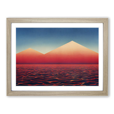 Special Abstract Mountains - Framed Print
