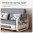 Vergel 50.3'' Slipcovered Reclining Sleeper Sofa