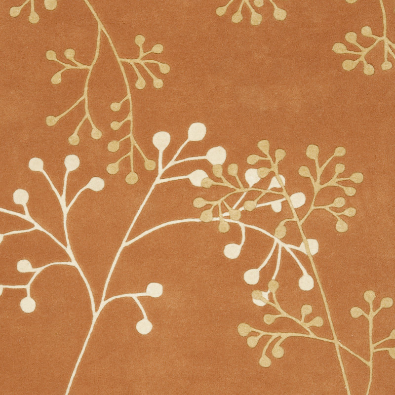 Soho Hand Tufted Wool Floral Rug, Round 8'