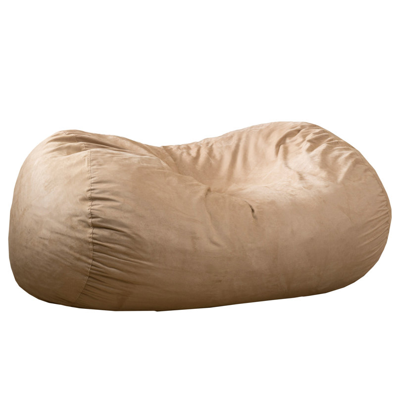 Marlin 6.5 Foot Suede Cylindrical Bean Bag, Tuscany