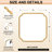 Marleth Modern Rectangular Bathroom Vanity Mirrors Mounted Wall Mirror High-Strength Tempered Glass-724522978-737523917