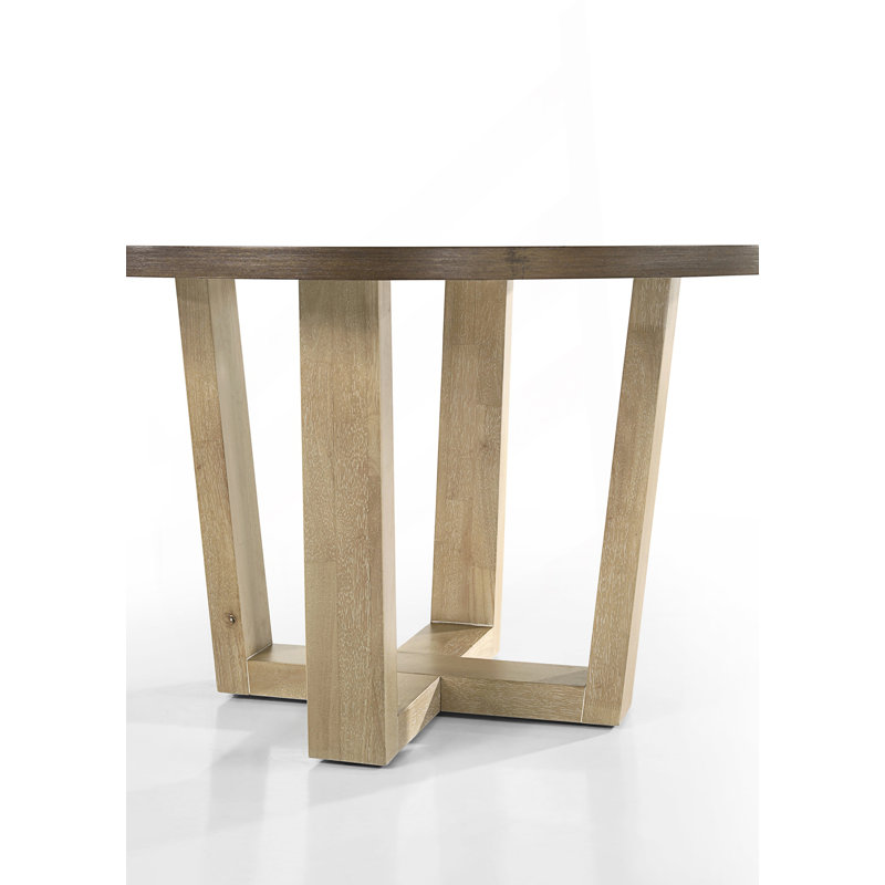Vintage Contemporary Round Dining Table, Kitchen Table