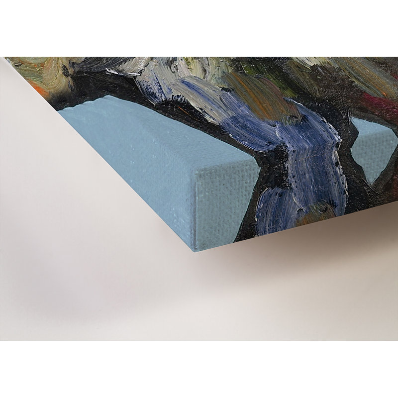 Coqs - Impression sur toile tendue, H 24 po x l 24 po
