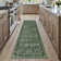 Ladonya Vintage Washable Green Area Rug with Non-Slip Backing