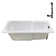 72'' x 36'' Acrylic Soaking Drop-In Bathtub, Drain Included