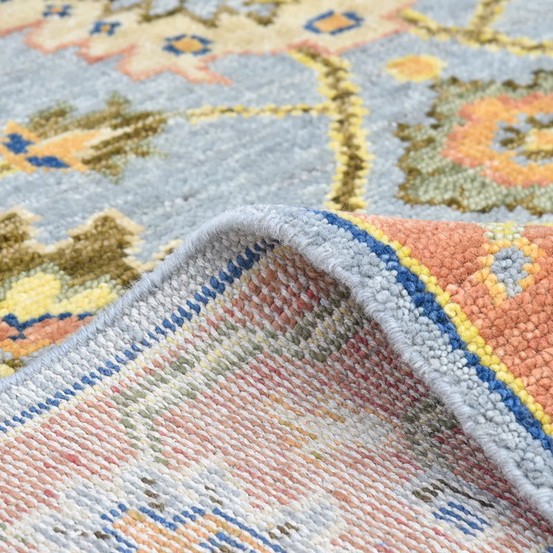 Liza Hand Knotted Area Rug, Rectangle 8' x 10'