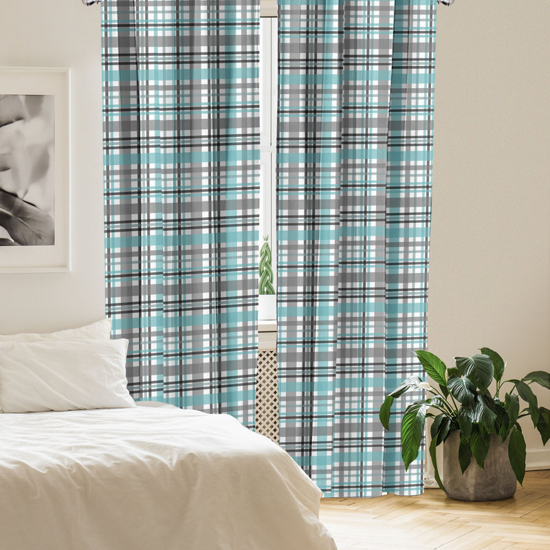 Rideaux 4 panneaux East Urban Home, L 56 po x L 95 po