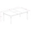 Cet ensemble de salle à manger 9 pièces comprend une table de salle à manger rectangulaire avec rallonge papillon et 8 chaises de cuisine, 42 po x 78 po, babeurre et cerise-1400938923-1444550710