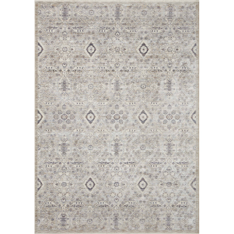 Tapis argent / ciel Amber Lewis x Loloi Zuma, Rectangle 9 pi 6 po x 13 pi 1 po