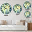 Oversized Rain Falling down in Lit Forest II Wall Clock-73197231