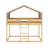 Twin Over Twin Wood Bunk Bed With Tent-680867680
