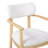 Eichorn 5-Piece Solid Wood Dining Table Set With Upholstered Chairs