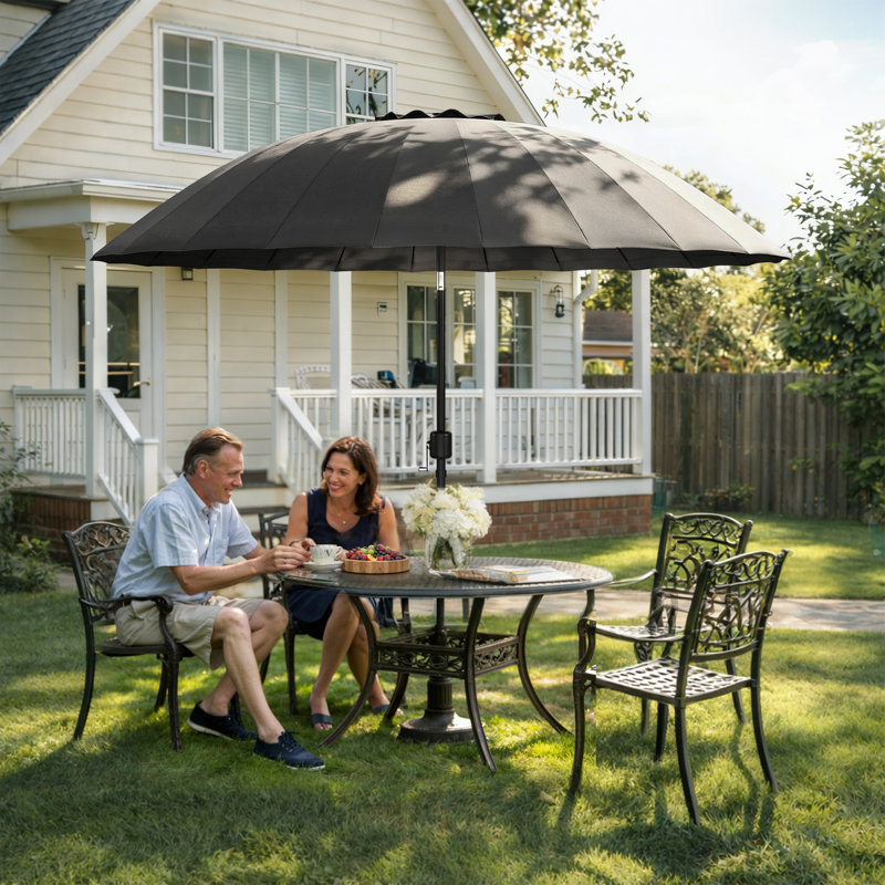161cm Tilt Parasol, Grey