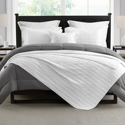 Ensemble de courtepointe en microfibre délavée 3 pièces Swift Home