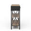 Console moderne avec 3 tiroirs, 2 tablettes, un panier de rangement et des crochets - idéale pour le vestibule ou derrière le canapé-945637084