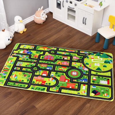 Adrinna Performance Green Rug