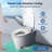 Bazyths Smart Toilet with Foam Shield, Auto Open/Close Lid, Built-in Tank, Foot Sensor Flush, Warm Dryer, Heated Seat, Self Cleaning, Comfort Height Elongated Design, 12 in. Rough In