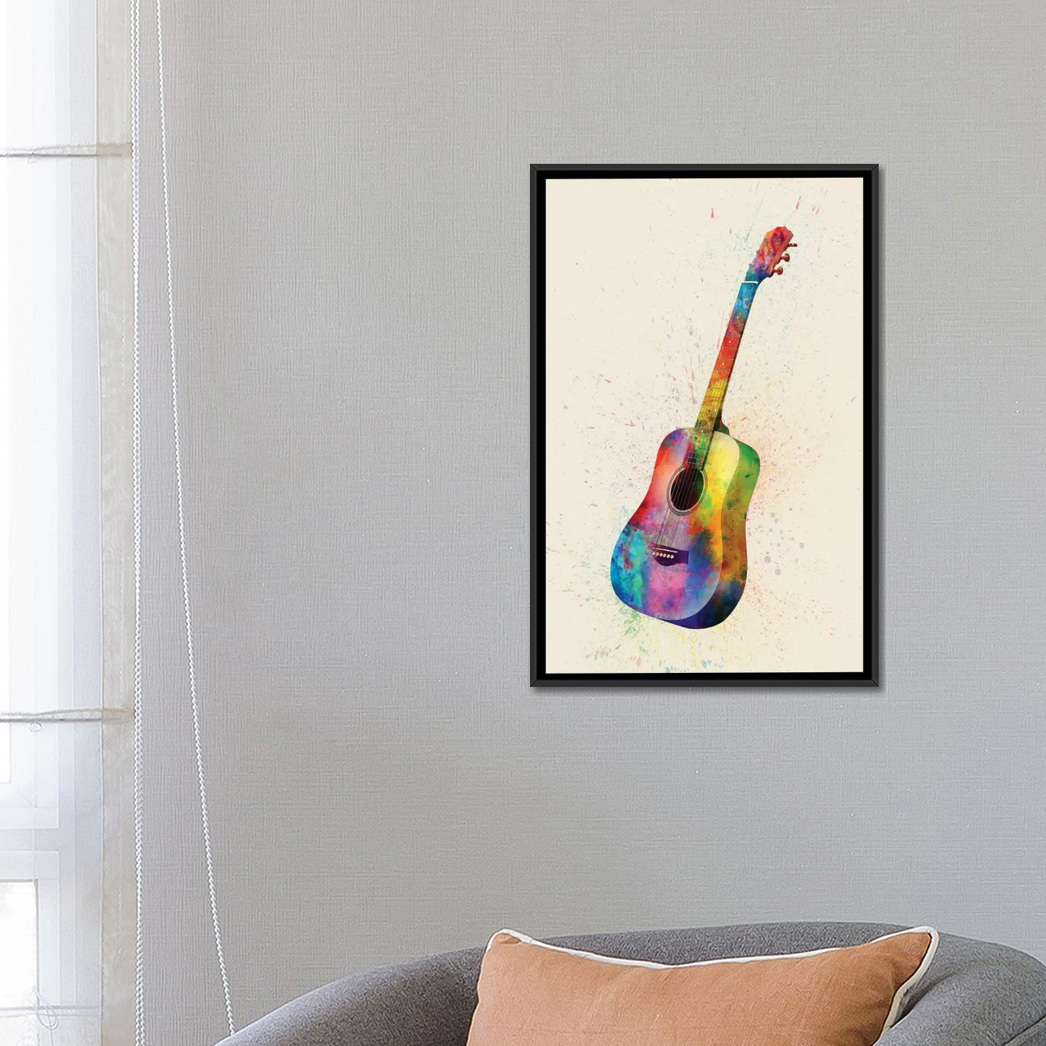 Taylor Swift's Bejeweled Guitar in Zoom Country Music Hall of Fame' Graphic Art Print on Canvas East Urban Home Size: 26 H x 40 W x 1.5 D