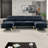 Bethanne 3 - Piece Upholstered Convertible Sectional Sofa Couch with Ottoman-1135447892