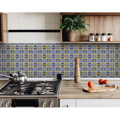 6 in. W x 6 in. L Fireplace Surround and Shower Peel and Stick Mosaic Tile