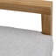 Chaise d'appoint rembourrée Boe, gris clair