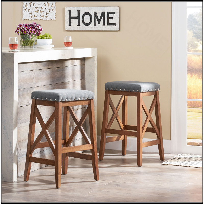 Tabouret Saddle, Gris anthracite, Brun