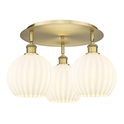 Baxman Glass Semi Flush Mount