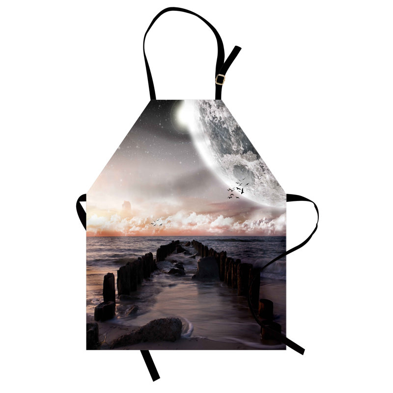 No Pattern Bib Apron