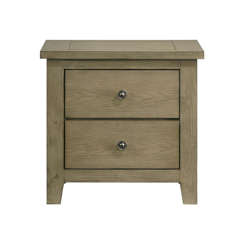 Fully Assembled 2-Drawer Nightstand