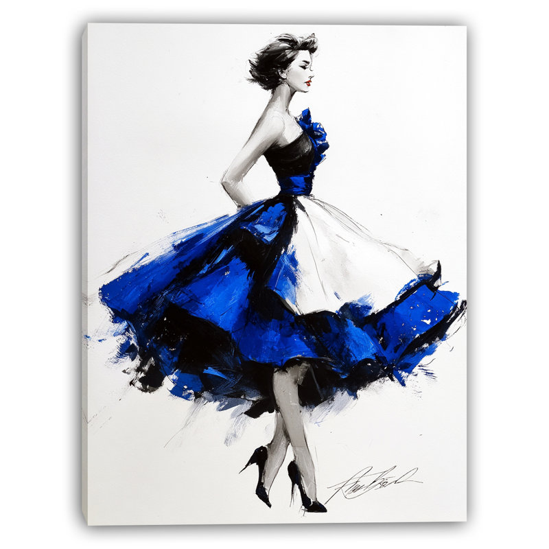 Dancing Elegance Wrapped Canvas Wall Art