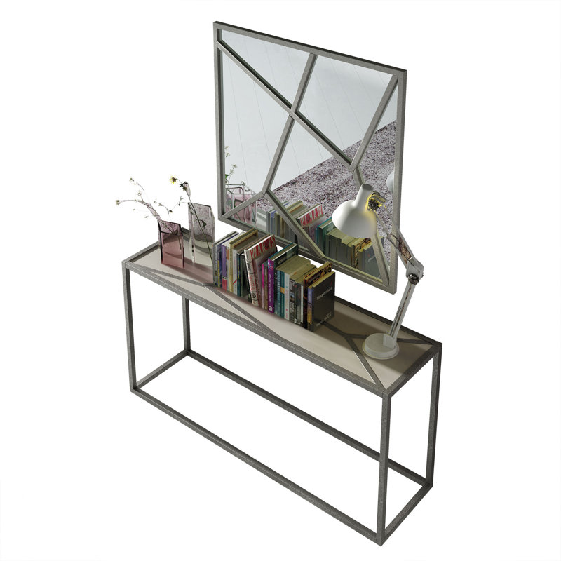 Saphire C11-14 avec Miroir, Haute brillance, H 31,50 po x l 47,20 po x P 15,75 po