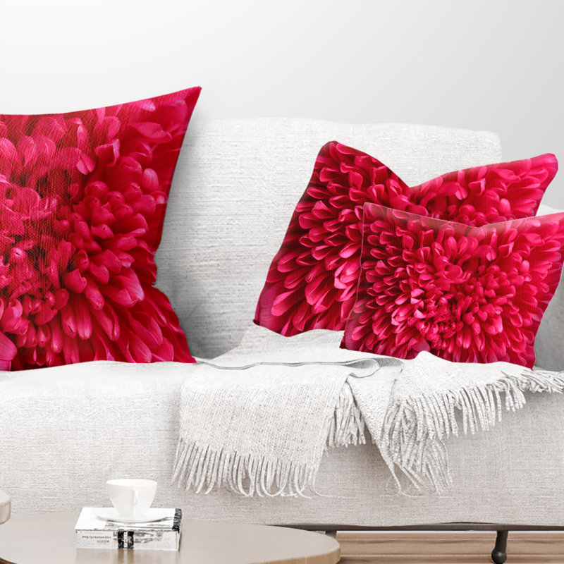 Coussin lombaire à motif floral, Rectangle, 12 po x 20 po