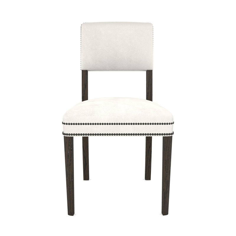 Newton By Michael Weiss Upholstered Dining Chair, Polyester Blend Tommy Snow, Havana