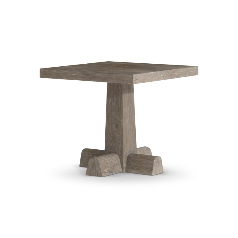 Bernhardt Tribeca Side Table With Pedestal Base