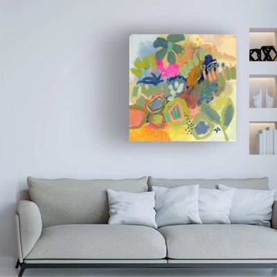 Art mural sur toile tendue - «Garden Friend 2» de Suzanne Allard pour décoration de salon, de chambre à coucher ou de bureau - 24 x 24