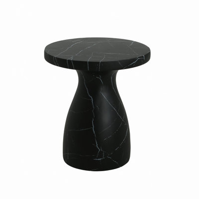 Outdoor Travertine MGO Side Table,Light Weight Concrete End Table