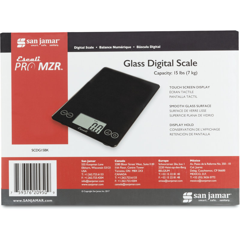 San Jamar Silver Food Scale