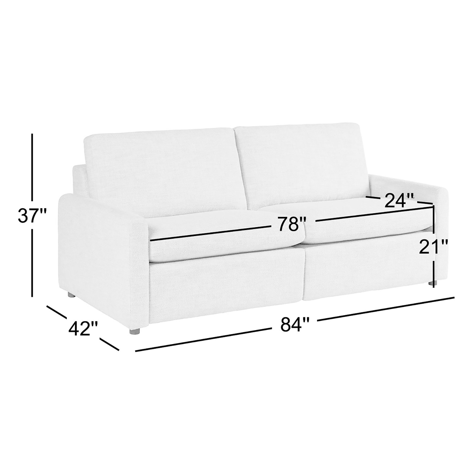 Hyde 84'' Upholstered Sofa