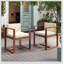 Ensemble de 2 chaises de patio pour l'extérieur, confortables et élégantes avec des matériaux résistants aux intempéries