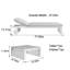 Chaise longue d'extérieur en alliage d'aluminium-100897854-100897853