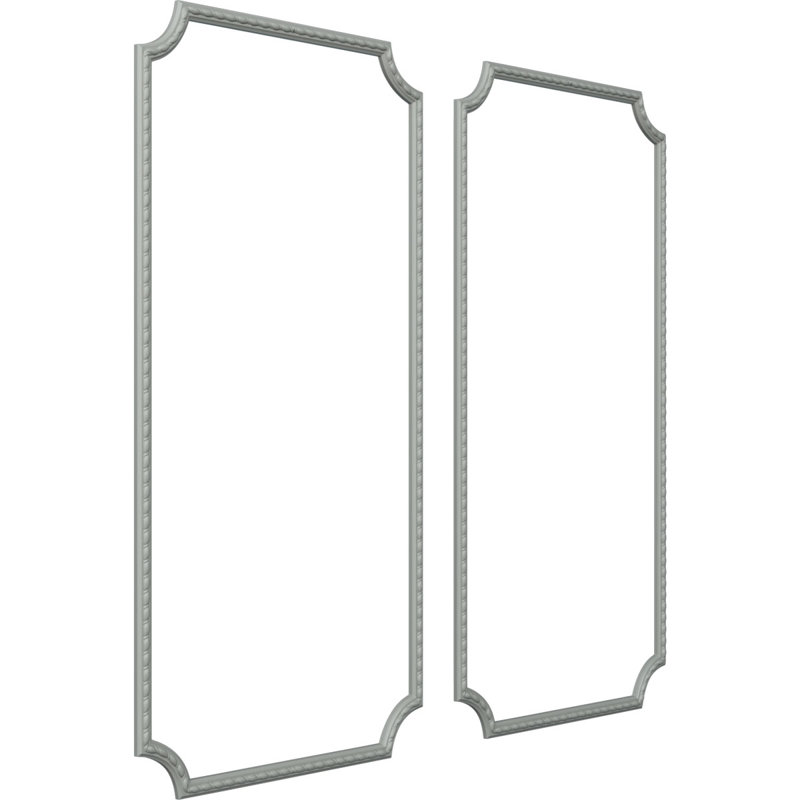 Ensemble de moulure de panneau Bulwark, L 24 po x H 48 po, Double