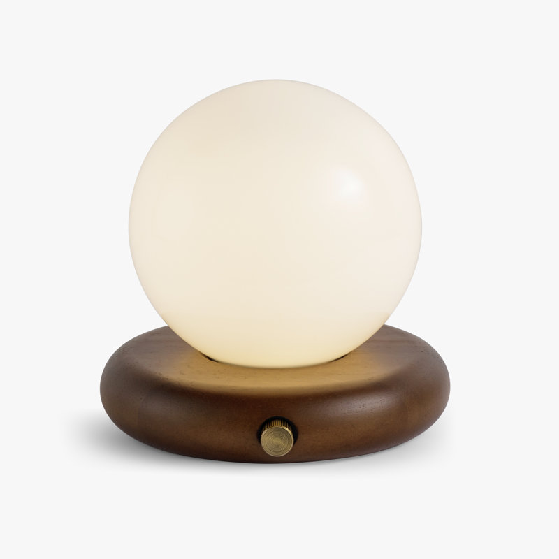 Lampe de table portative Valencia, Brun
