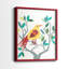 WhittyBird III - reproduction encadrée de qualité supérieure - prête à être accrochée - aucun clou requis - aucun clou requis-227815660-227815670