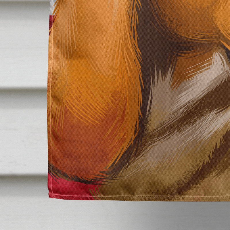 Polyester à 2 côtés 28 x 40 po drapeau maison, Chien d'Artois