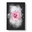 Lone Pink Rose Abstract - Wrapped Canvas-56643106