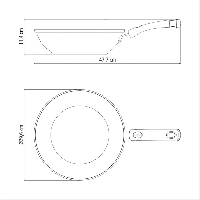 Tramontina Non-Stick Stainless Steel Wok