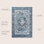 Tapis bleu / crème Sarok Ornate Medallion-1525891692