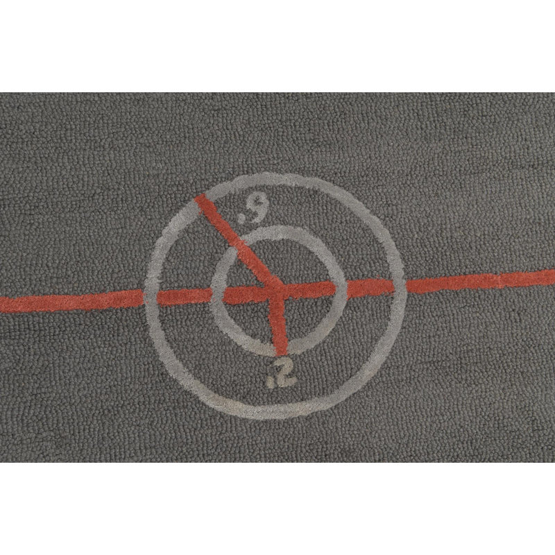 Tapis gris 5 x 8 Pineland
