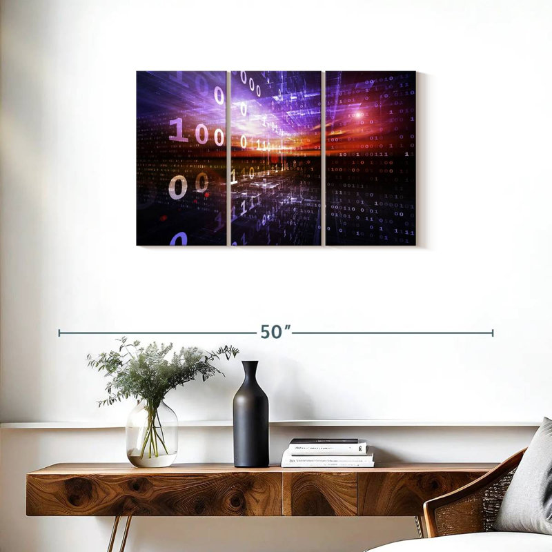 Keiri Digital Numbers, 20" H x 33" W